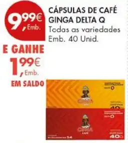 Pingo Doce Cápsulas de café ginga delta q promoção