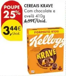 Pingo Doce Cereais krave com chocolate e avelã promoção