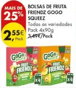 Pingo Doce Bolsas de fruta friendz gogo squeeze promoção