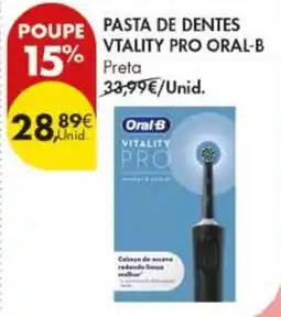 Pingo Doce Pasta de dentes vitality pro oral-b preta promoção