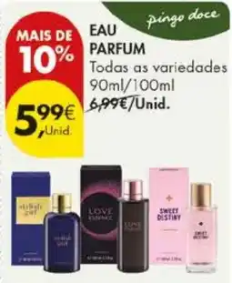 Pingo Doce Eau parfum promoção
