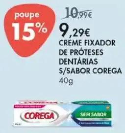 Pingo Doce Creme fixador de próteses dentárias s/sabor corega promoção