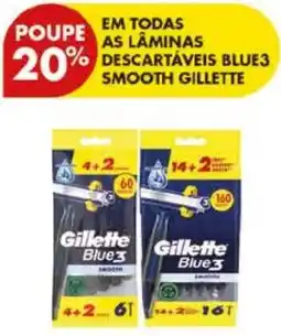 Pingo Doce lãminas descartáveis blue3 smooth gillette promoção