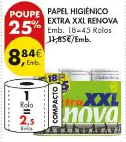 Pingo Doce Papel higiênico extra xxl renova promoção