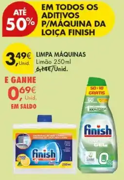 Pingo Doce Limpamáquinas finish limão promoção