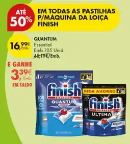 Pingo Doce Finish quantum promoção