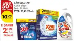 Pingo Doce cápsulas skip active clean promoção