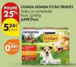 Pingo Doce comida húmida p/cão friskies promoção