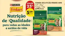 Pingo Doce comida seca p/cão friskies mini promoção