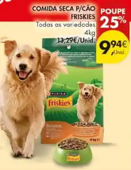 Pingo Doce comida seca p/cão friskies promoção