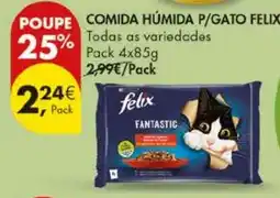 Pingo Doce comida húmida p/gato felix promoção