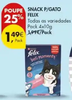 Pingo Doce Snack p/gato felix promoção