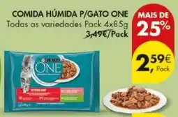 Pingo Doce Comida húmida p/gato one promoção