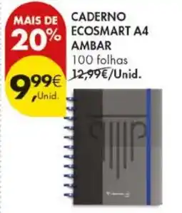 Pingo Doce caderno ecosmart a4 ambar promoção