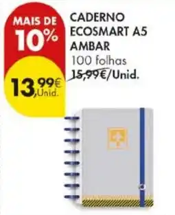 Pingo Doce caderno ecosmart a5 ambar promoção