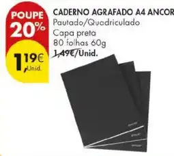 Pingo Doce caderno agrafado a4 ancor promoção