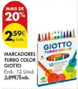 Pingo Doce Marcadores turbo color giotto promoção