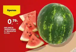 Continente Melancia tradicional c/ sementes inteira promoção