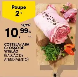 Continente Costela/ aba c/ osso de vitelão (balcão de atendimento) promoção