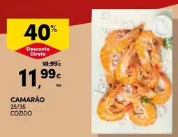 Continente Camarão 25/35 Cozido promoção