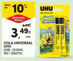 Continente Cola universal uhu promoção