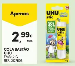 Continente Cola bastão uhu promoção