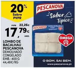 Continente Lombo de bacalhau pescanova demolhado congelado promoção