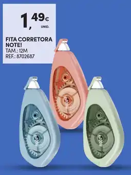 Continente Fita corretora note! promoção