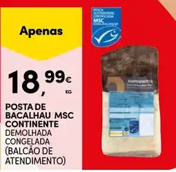 Continente Posta de bacalhau msc continente promoção