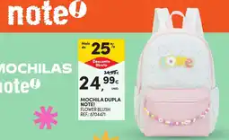 Continente Mochila dupla note! flower blush promoção