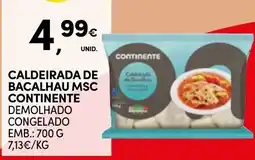 Continente Caldeirada de bacalhau msc continente promoção