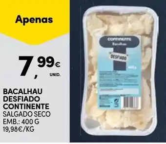 Continente Bacalhau desfiado continente promoção