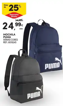 Continente Mochila puma promoção