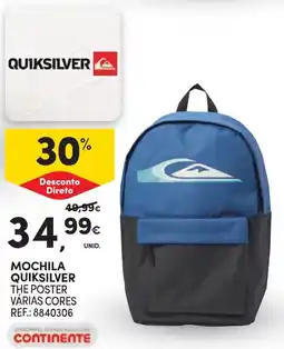Continente Mochila quiksilver the poster promoção