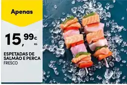 Continente espetadas de salmão e perca fresco promoção