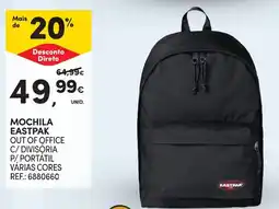 Continente mochila eastpak promoção