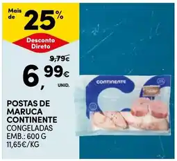 Continente Postas de maruca continente congeladas promoção