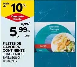 Continente filetes de garoupa continente promoção