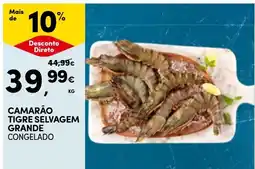 Continente Camarão Tigre Selvagem Grande Congelado promoção