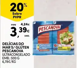 Continente delícias do mar s/ gluten pescanova promoção