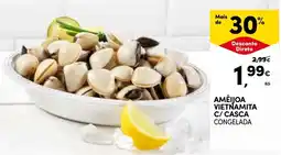 Continente Amêijoa vietnamita c/ casca congelada promoção