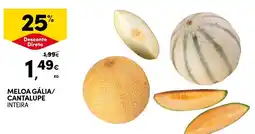 Continente Meloa gália/ cantalupe inteira promoção