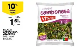 Continente salada camponesa vitacress promoção