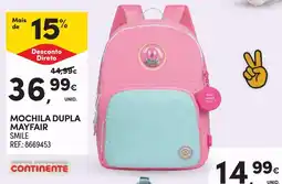 Continente Mochila dupla mayfair smile promoção