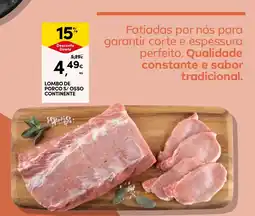 Continente Lombo de porco s/ osso continente promoção