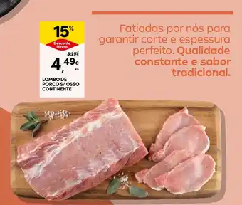 Continente Lombo de porco s/ osso continente promoção