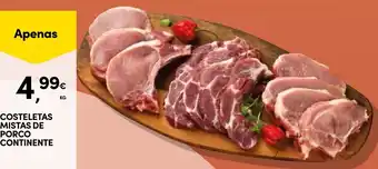 Continente Costeletas mistas de porco continente promoção