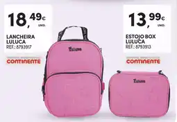 Continente Lancheira luluca promoção