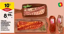 Continente Tira de entrecosto marinada continente mexicana / provençal (embalada) promoção