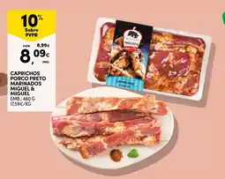 Continente Caprichos porco preto marinados promoção
